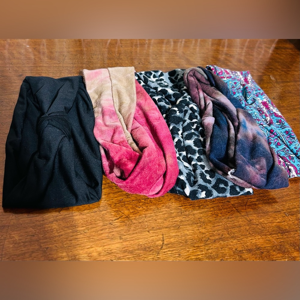 5 Lot Head Hair Bands Assortment